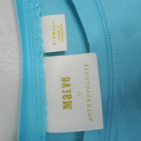 Anthropologie Maeve Cady Puffed Sleeve Top Size XS - Picture 4 of 7